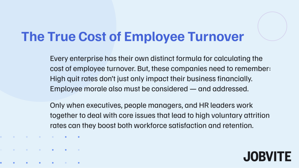 cost of employee turnover