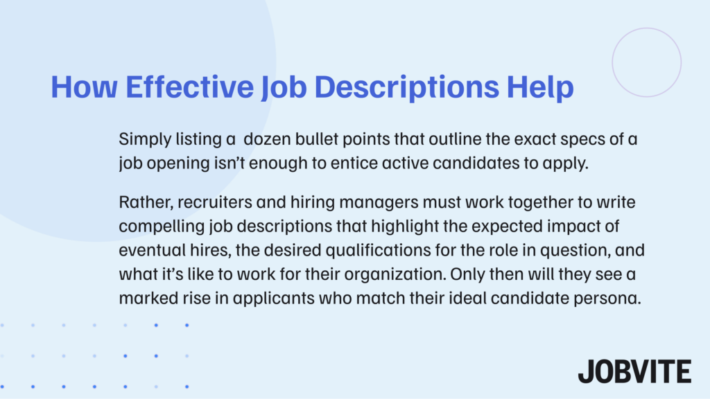 how to write job descriptions